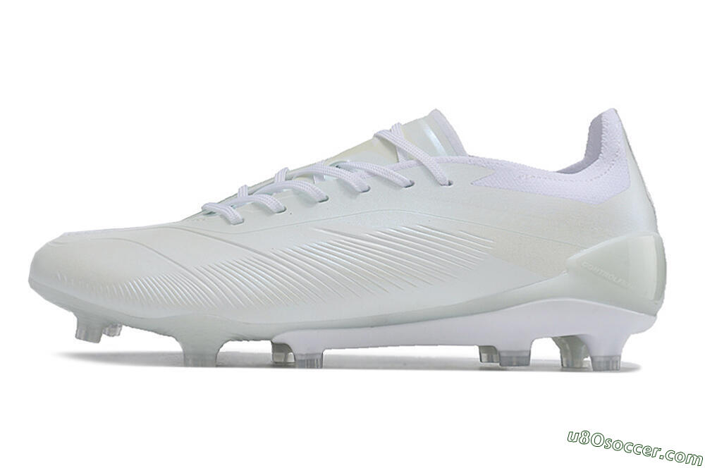Adidas Predator Accuracy.1 FG Firm Ground Soccer Cleats - White/Beige 2
