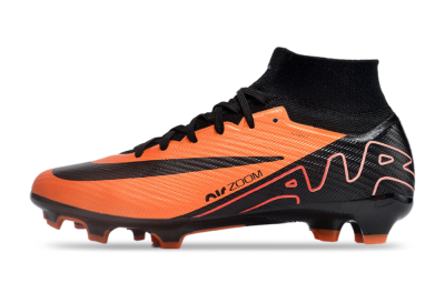 Nike Air Zoom Mercurial Superfly 9 Elite FG Firm Ground Soccer Cleats - Orange/Black