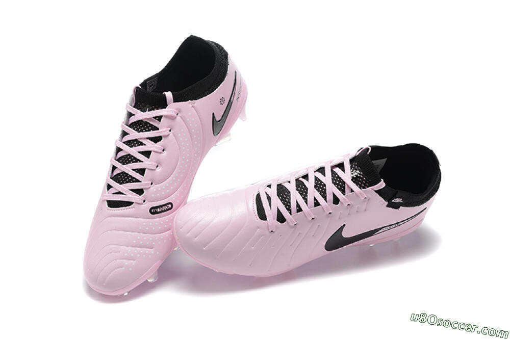 Nike Tiempo Legend 10 Elite FG Firm Ground Soccer Cleats - Pink/Black 6