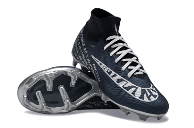 Nike Air Zoom Mercurial Superfly 9 Elite FG Firm Ground Soccer Cleats - Blue/Black/Silver