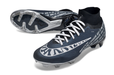 Nike Air Zoom Mercurial Superfly 9 Elite FG Firm Ground Soccer Cleats - Blue/Black/Silver