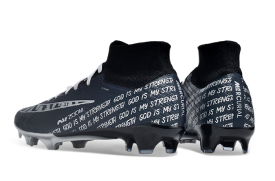 Nike Air Zoom Mercurial Superfly 9 Elite FG Firm Ground Soccer Cleats - Blue/Black/Silver