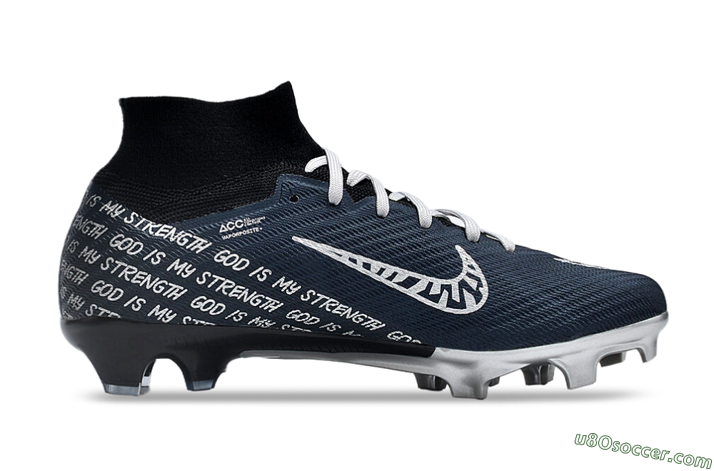 Nike Air Zoom Mercurial Superfly 9 Elite FG Firm Ground Soccer Cleats - Blue/Black/Silver 5