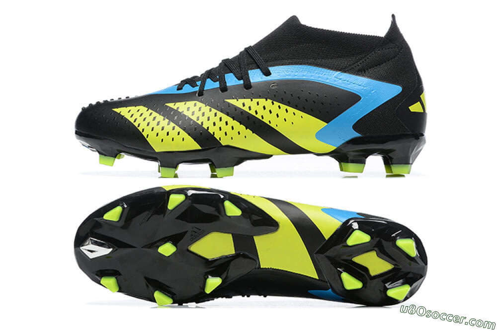 Adidas Predator Accuracy.1 FG Firm Ground Soccer Cleats - Black/Blue/Yellow 0