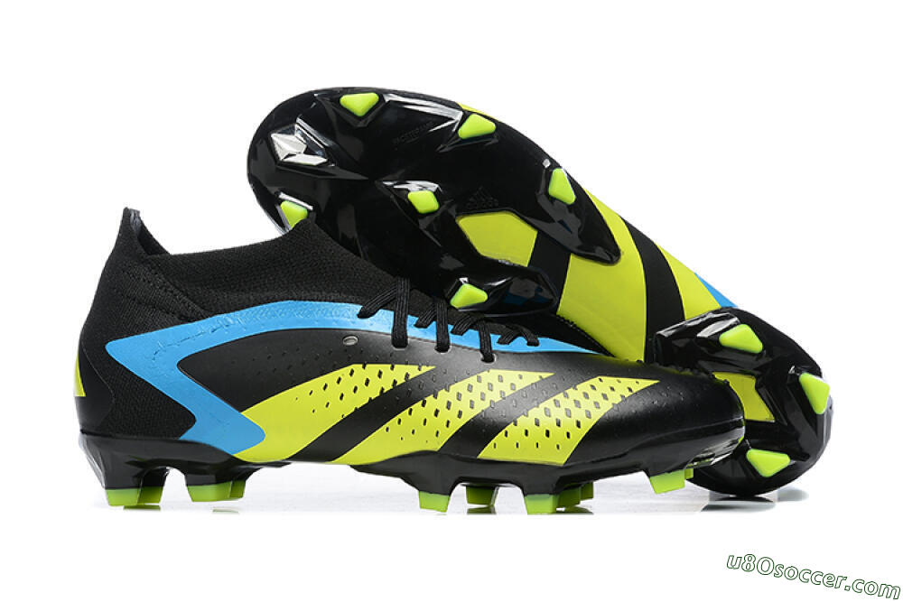 Adidas Predator Accuracy.1 FG Firm Ground Soccer Cleats - Black/Blue/Yellow 1