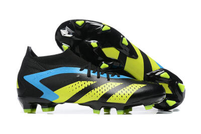 Adidas Predator Accuracy.1 FG Firm Ground Soccer Cleats - Black/Blue/Yellow