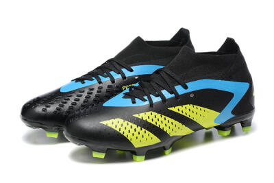 Adidas Predator Accuracy.1 FG Firm Ground Soccer Cleats - Black/Blue/Yellow
