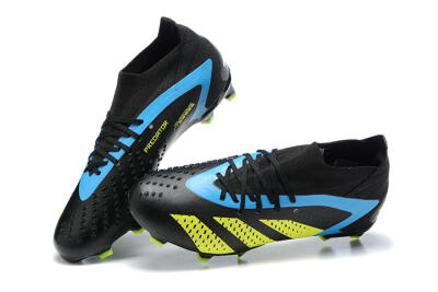 Adidas Predator Accuracy.1 FG Firm Ground Soccer Cleats - Black/Blue/Yellow