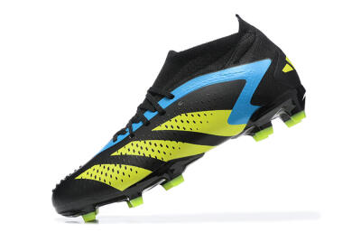 Adidas Predator Accuracy.1 FG Firm Ground Soccer Cleats - Black/Blue/Yellow