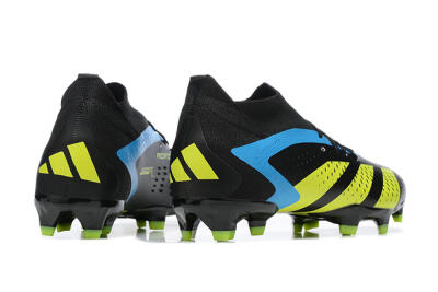 Adidas Predator Accuracy.1 FG Firm Ground Soccer Cleats - Black/Blue/Yellow