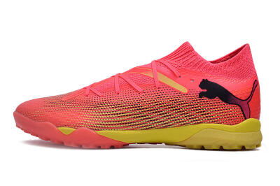 Puma Future Ultimate TF Artificial Turf Soccer Shoes - Pink/Yellow/Black