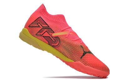 Puma Future Ultimate TF Artificial Turf Soccer Shoes - Pink/Yellow/Black