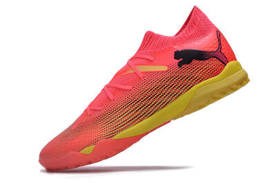 Puma Future Ultimate TF Artificial Turf Soccer Shoes - Pink/Yellow/Black
