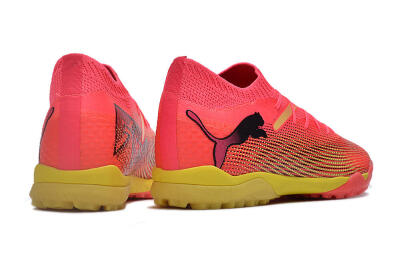 Puma Future Ultimate TF Artificial Turf Soccer Shoes - Pink/Yellow/Black