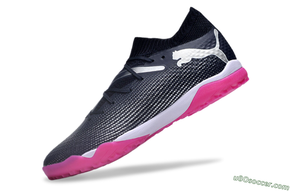 Puma Future Ultimate TF Artificial Turf Soccer Shoes - Blue/Silver/White/Pink 5