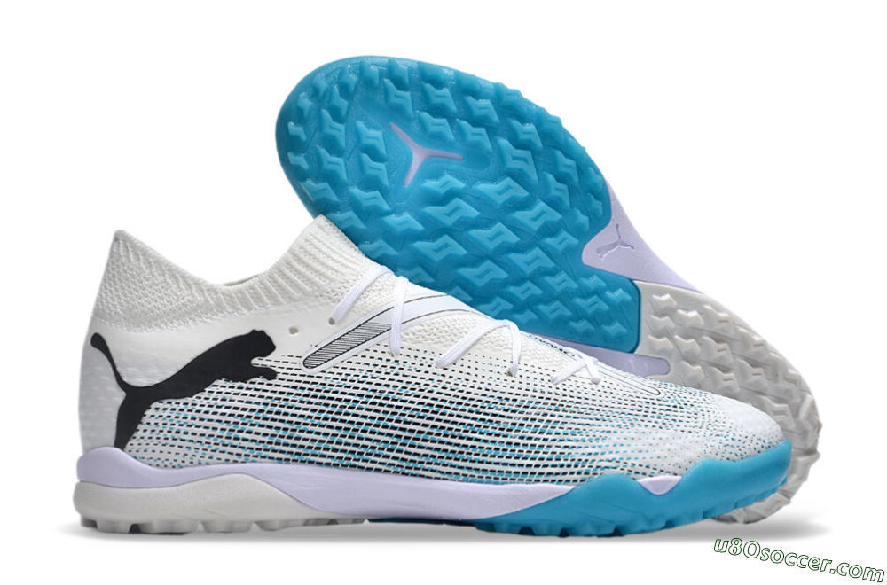 Puma Future Ultimate TF Artificial Turf Soccer Shoes - White/Jade/Black 1