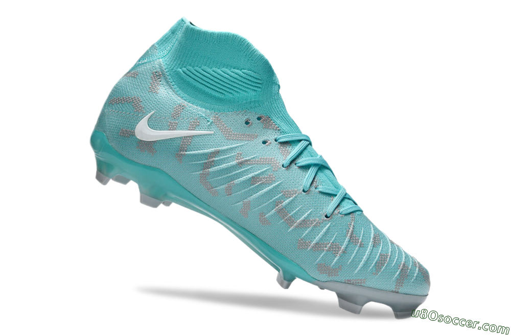 Nike Phantom Luna Elite FG Firm Ground Soccer Cleats - Jade/Grey/White 4
