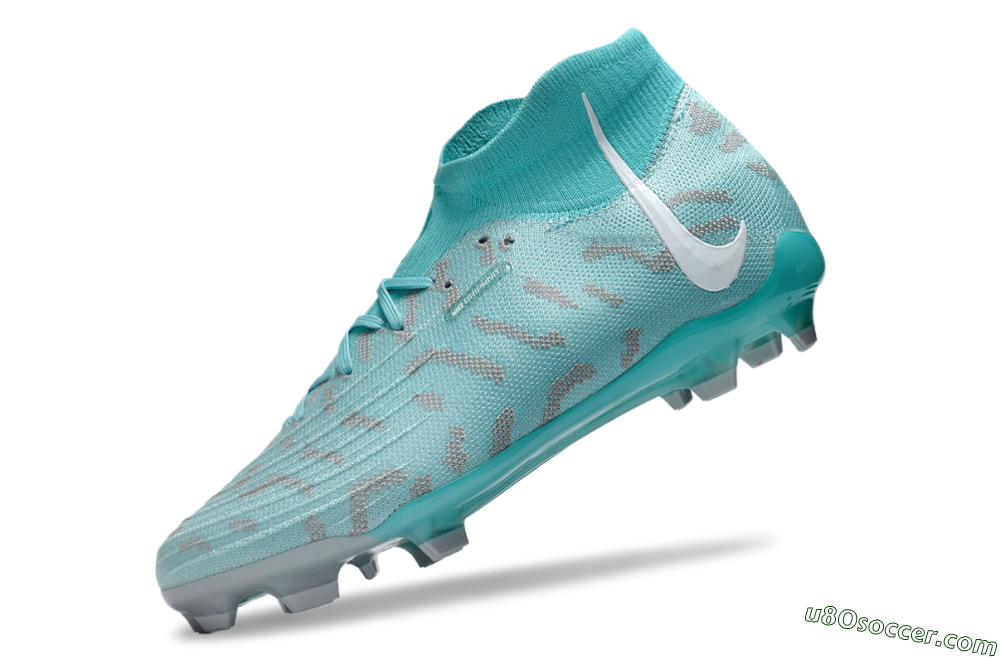 Nike Phantom Luna Elite FG Firm Ground Soccer Cleats - Jade/Grey/White 5