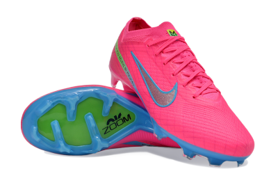 Nike Air Zoom Mercurial Vapor 15 Elite FG Firm Ground Soccer Cleats - Pink/Silver/Blue