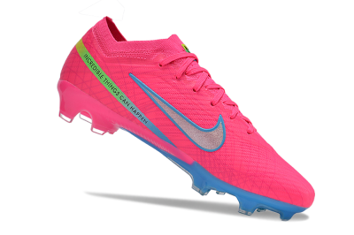 Nike Air Zoom Mercurial Vapor 15 Elite FG Firm Ground Soccer Cleats - Pink/Silver/Blue