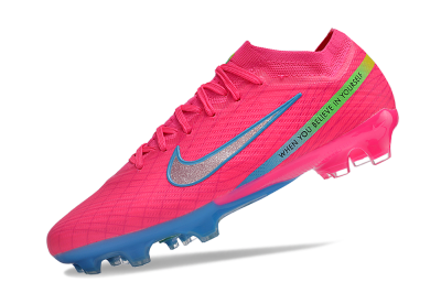Nike Air Zoom Mercurial Vapor 15 Elite FG Firm Ground Soccer Cleats - Pink/Silver/Blue