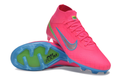 Nike Air Zoom Mercurial Superfly 9 Elite FG Firm Ground Soccer Cleats - Pink/Silver/Blue
