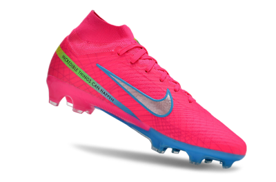 Nike Air Zoom Mercurial Superfly 9 Elite FG Firm Ground Soccer Cleats - Pink/Silver/Blue
