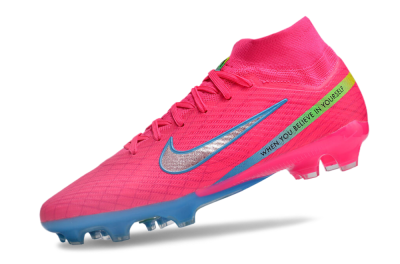 Nike Air Zoom Mercurial Superfly 9 Elite FG Firm Ground Soccer Cleats - Pink/Silver/Blue