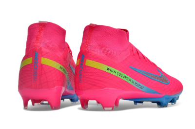 Nike Air Zoom Mercurial Superfly 9 Elite FG Firm Ground Soccer Cleats - Pink/Silver/Blue