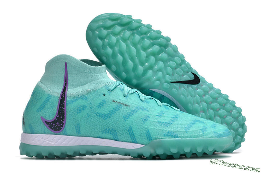 Nike Phantom Luna Elite NU TF Artificial Turf Soccer Shoes - Green/Yellow/Purple/Black 1
