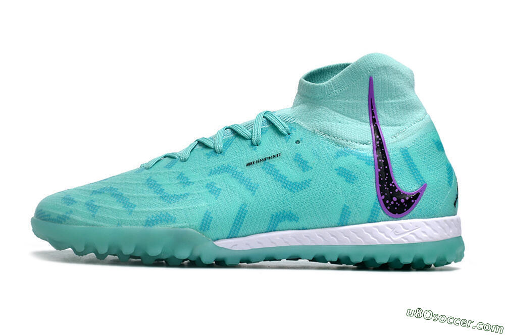 Nike Phantom Luna Elite NU TF Artificial Turf Soccer Shoes - Green/Yellow/Purple/Black 2