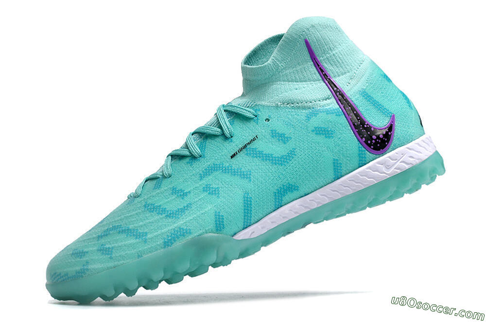 Nike Phantom Luna Elite NU TF Artificial Turf Soccer Shoes - Green/Yellow/Purple/Black 5