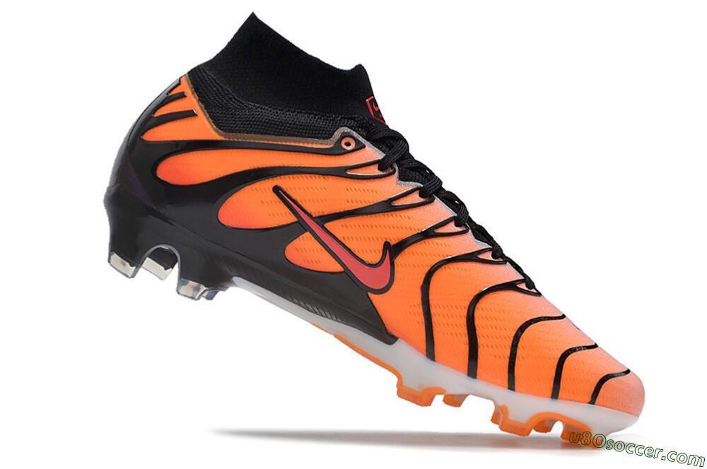 Nike Air Zoom Mercurial Superfly 9 Elite FG Firm Ground Soccer Cleats - Orange/Black/Red 4