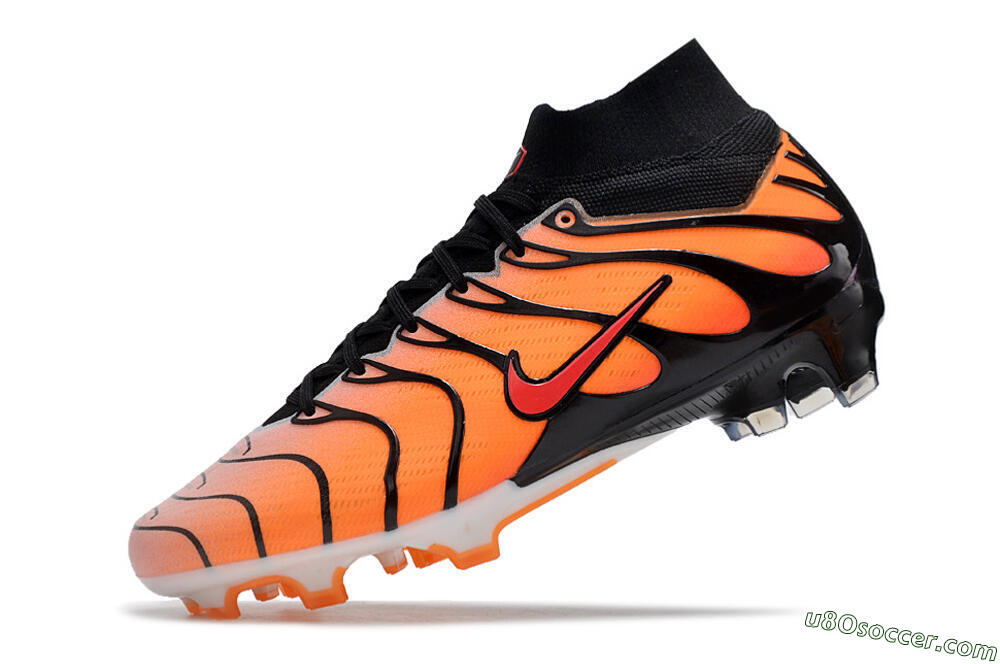 Nike Air Zoom Mercurial Superfly 9 Elite FG Firm Ground Soccer Cleats - Orange/Black/Red 5