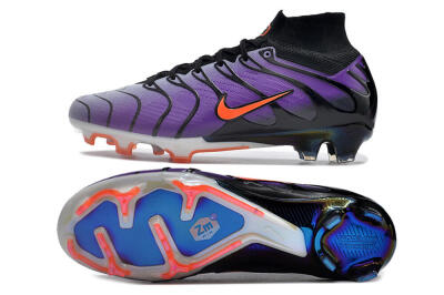 Nike Air Zoom Mercurial Superfly 9 Elite FG Firm Ground Soccer Cleats - Purple/Black/Orange/Gold