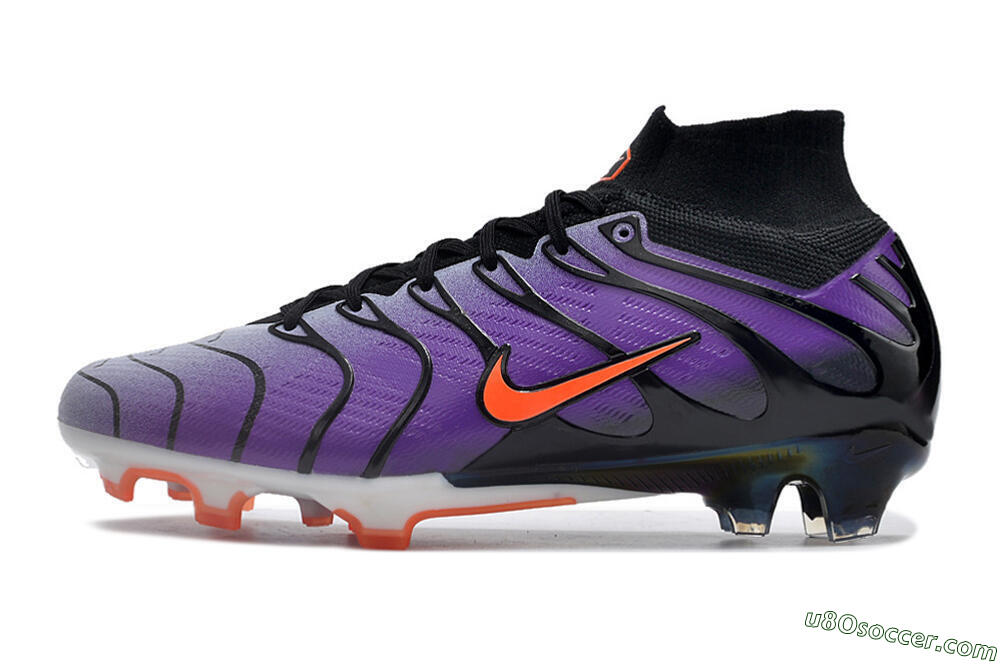 Nike Air Zoom Mercurial Superfly 9 Elite FG Firm Ground Soccer Cleats - Purple/Black/Orange/Gold 2