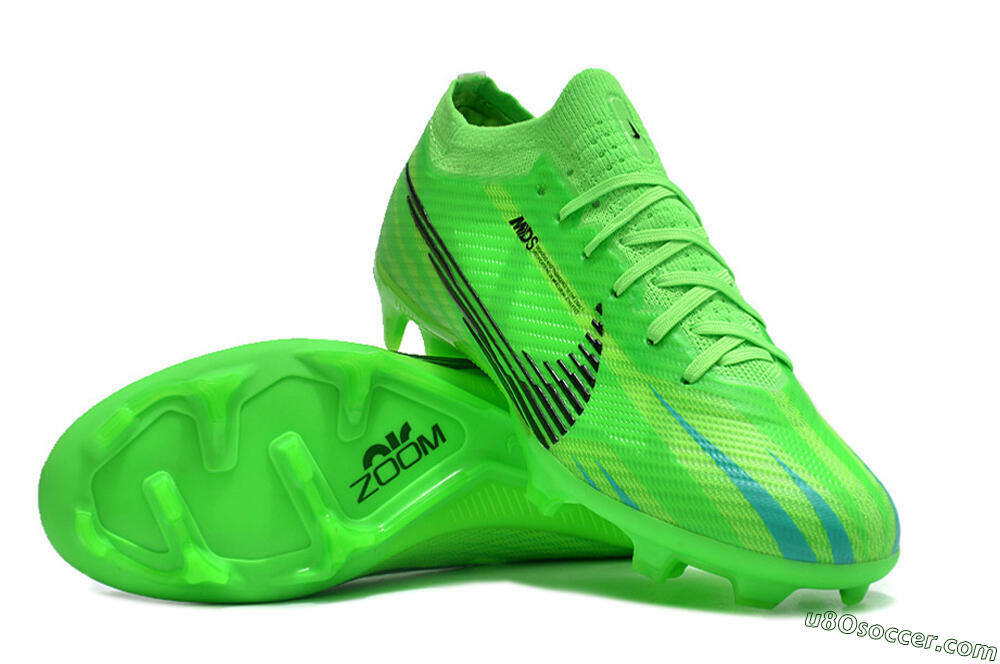 Nike Air Zoom Mercurial Vapor 15 Elite FG Firm Ground Soccer Cleats - Green/Black 3
