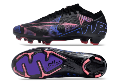 Nike Air Zoom Mercurial Vapor 15 Elite FG Firm Ground Soccer Cleats - Black/Purple/Pink