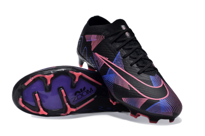 Nike Air Zoom Mercurial Vapor 15 Elite FG Firm Ground Soccer Cleats - Black/Purple/Pink