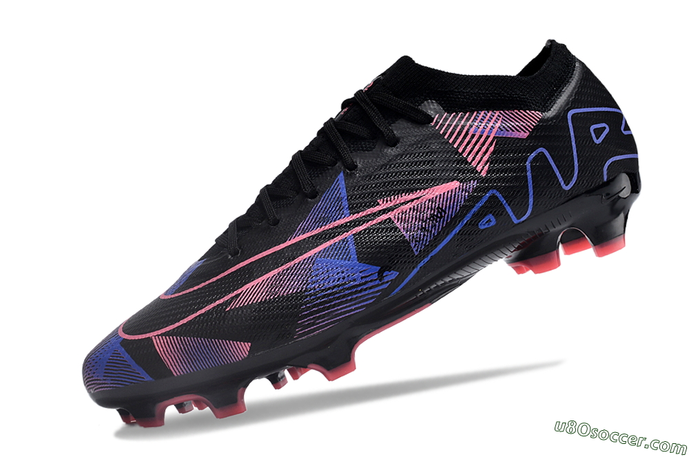 Nike Air Zoom Mercurial Vapor 15 Elite FG Firm Ground Soccer Cleats - Black/Purple/Pink 5