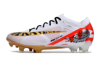 Nike Air Zoom Mercurial Vapor 15 Elite FG Firm Ground Soccer Cleats - White/Gold/Black/Red