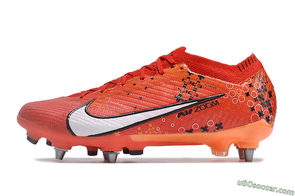 Nike Air Zoom Mercurial Vapor 15 SG Soft Ground Soccer Cleats - Red/White/Black 2