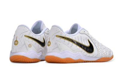 Nike Tiempo Legend 10 Pro IC Indoor & Futsal Soccer Shoes - White/Gold/Black