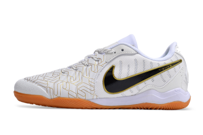 Nike Tiempo Legend 10 Pro IC Indoor & Futsal Soccer Shoes - White/Gold/Black