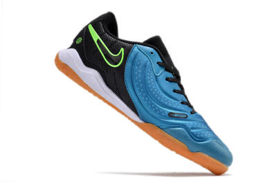 Nike Tiempo Legend 10 Pro IC Indoor & Futsal Soccer Shoes - Blue/Black/Yellow