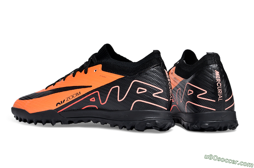 Nike Air Zoom Mercurial Vapor 15 Elite TF Artificial Turf Soccer Shoes - Orange/Black 5