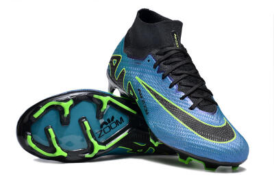 Nike Air Zoom Mercurial Superfly 9 Elite FG Firm Ground Soccer Cleats - Blue/Black/Yellow