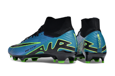 Nike Air Zoom Mercurial Superfly 9 Elite FG Firm Ground Soccer Cleats - Blue/Black/Yellow