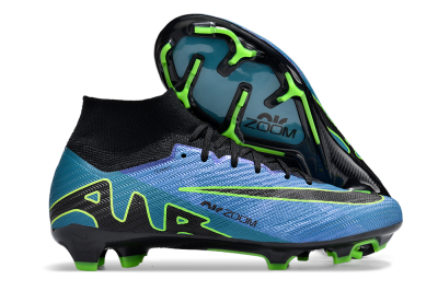 Nike Air Zoom Mercurial Superfly 9 Elite FG Firm Ground Soccer Cleats - Blue/Black/Yellow