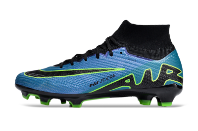 Nike Air Zoom Mercurial Superfly 9 Elite FG Firm Ground Soccer Cleats - Blue/Black/Yellow